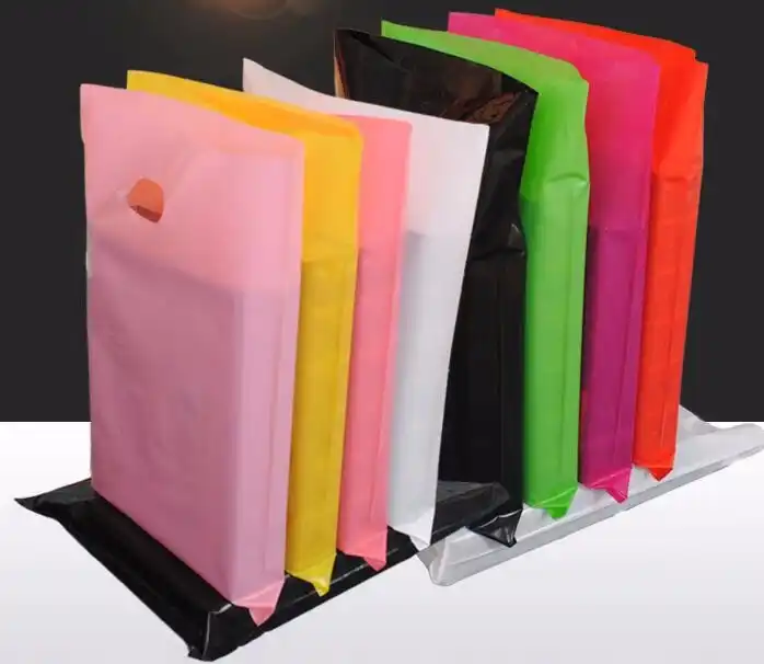 black plastic bags with handles