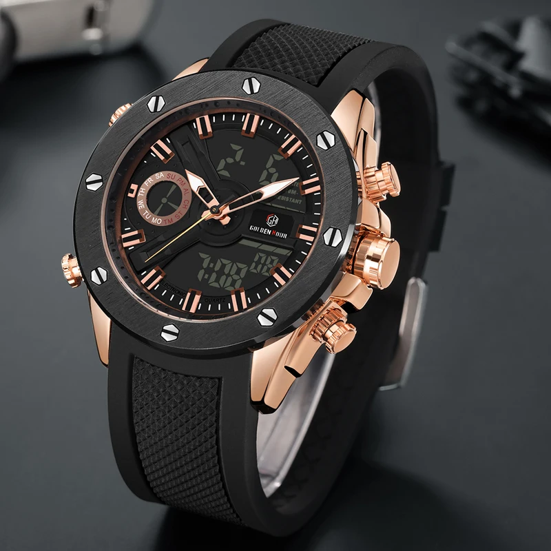 Мужские кварцевые часы Reloj Hombre брендовые Роскошные автоматические спортивные