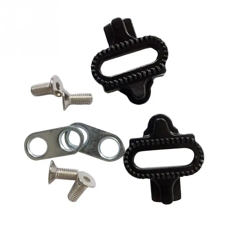 الأسود البسيطة الصلب الدراجات قفل دواسة اكسسوارات جديد مسامير من الاستانليس ل Shimano SPD دراجة هوائية جبلية المربط دراجة أجزاء # H1015