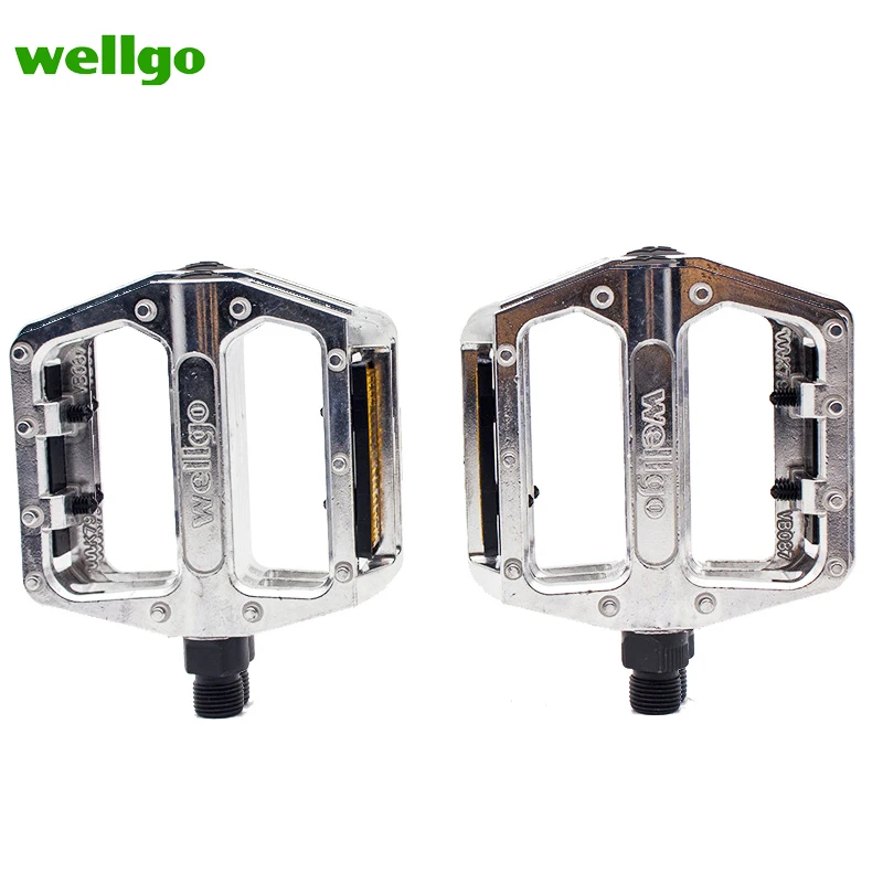 Wellgo B087 pedal Mountain MTB Bike Bearing Pedal Ultralight Aluminum alloy reflector Pedal Pedal Bicycle Cycling Accessories