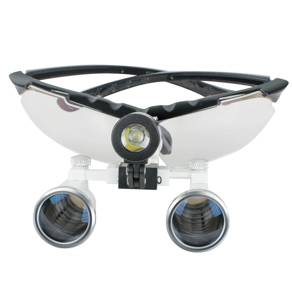 

New Dental Equipment Dentist Black Dental Surgical Medical Binocular Loupes 3.5X 420mm Optical Glass Loupe +Case
