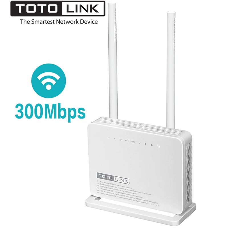 TOTOLINK ND300 300 Мбит/с беспроводной модем ADSL Wifi роутер Wi Fi ретранслятор/модем/AP/4 порта