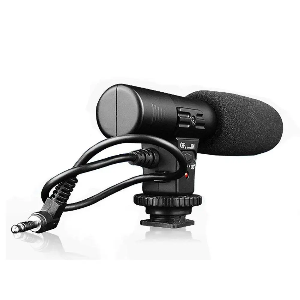 

Ostart Camera Microphone 3.5mm Digital Video Recording Microphone for D-SLR Camera for Nikon/Canon Camera/DV Camcorder