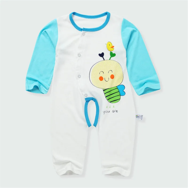 2016 Baby Rompers Костюмы Для Новорожденных детская Одежда С Длинным Рукавом Мультфильм