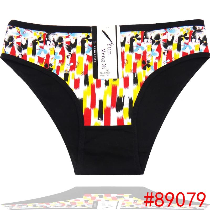 2016 New Colorful Print Cotton Bikini Girl Panties Soft lady brief