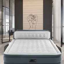 Делюкс Intex надувной изголовье надувная кровать королева Встроенный электрический воздушный насос King надувной матрас для сна