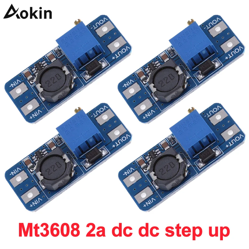 

Mt3608 2a dc dc step up High power dc voltage regulator step-up regulator Boost Converter Power Supply Module for arduino