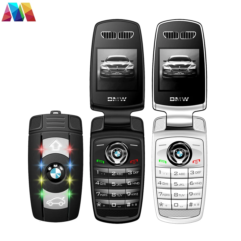 Super Mini Flip phone Keychain X6 Cell Phone With Bluetooth MP3 1.44