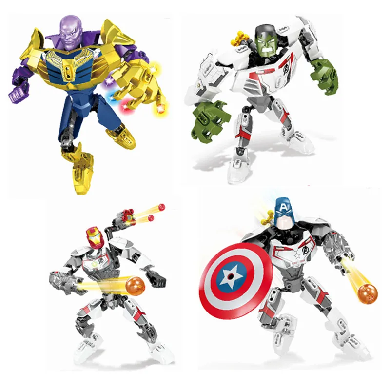 

2019 Marvel Avengers: Endgame Super Heroes Thanos Hulk Deadpool Figures Building Blocks Bricks Gift Toys Compatible With Lego