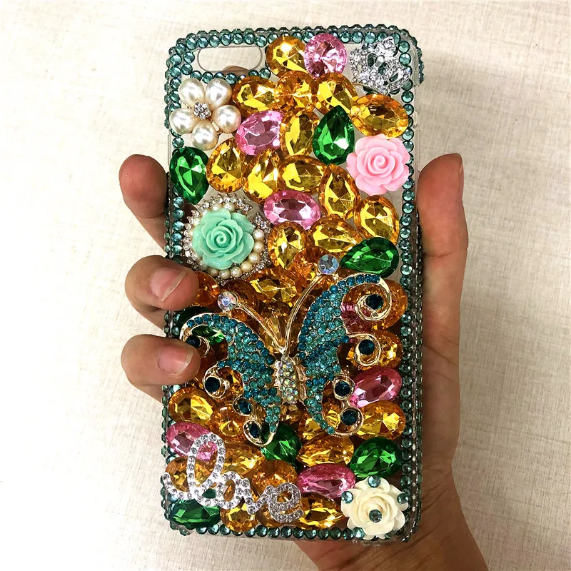 Чехол XINGDUO Bling для iphone 7 plus блестящий чехол с бабочками цветами и стразами X XR XS MAX 6 8
