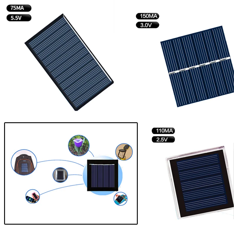 

1pcs Mini Power Solar Panel Miniature Power For Science Projects Electronic Applications Family Courtyard Solar Panel