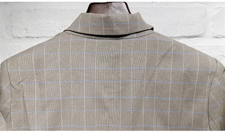 France style elegnt women's plaid blazers coat New 2019 spring autumn fashion casual blazer jackets A170