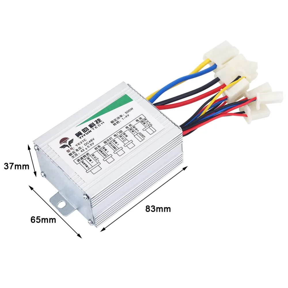 Clearance 24V/36V/48V 250/350/500W DC Electric Bike Motor Brushed Controller Box for Electric Bicycle Scooter E-bike Accessory 2