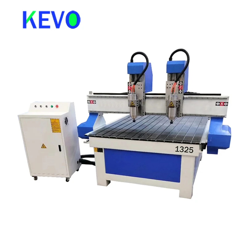 Kevo 2 шпинделей для резки древесины/гравировки CNC маршрутизатор 1325|Фрезы по дереву|