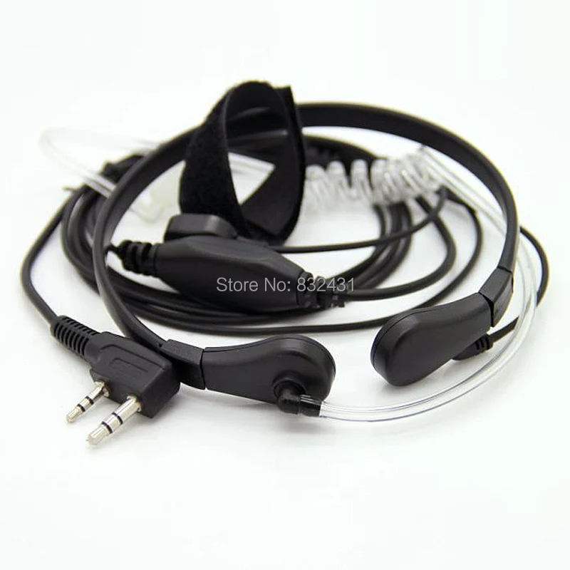 

Anti-Noise Handsfree Finger PTT Throat Control Acoustic Tube Earphone for Baofeng Kenwood UV5R Walkie Talkie Accessories
