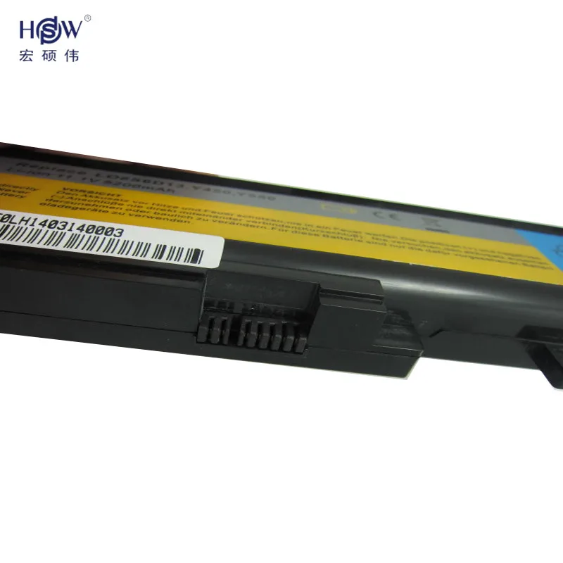 HSW 11 1 В/10 8 В 5200 мАч Сменный аккумулятор для ноутбука Lenovo IdeaPad Y450 4189 Y450A Y450G Y550 4186 Y550A