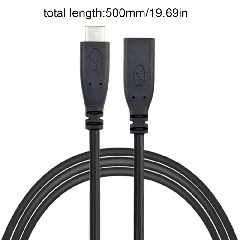 Удлинительный кабель USB Type C 3 1 для передачи данных и видео с разъемом Папа мама