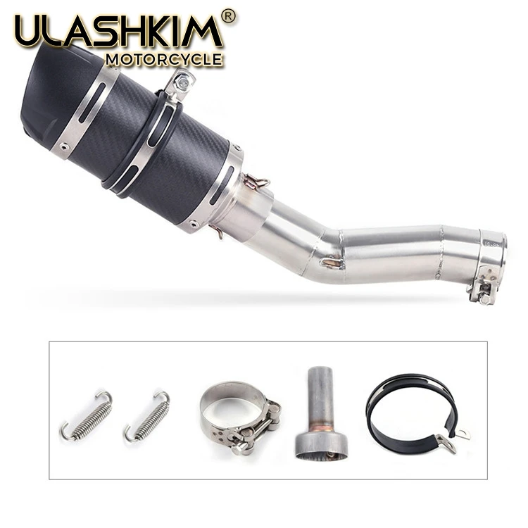 Motorcycle Full Exhaust System Muffler Escape Modified Contact Middle