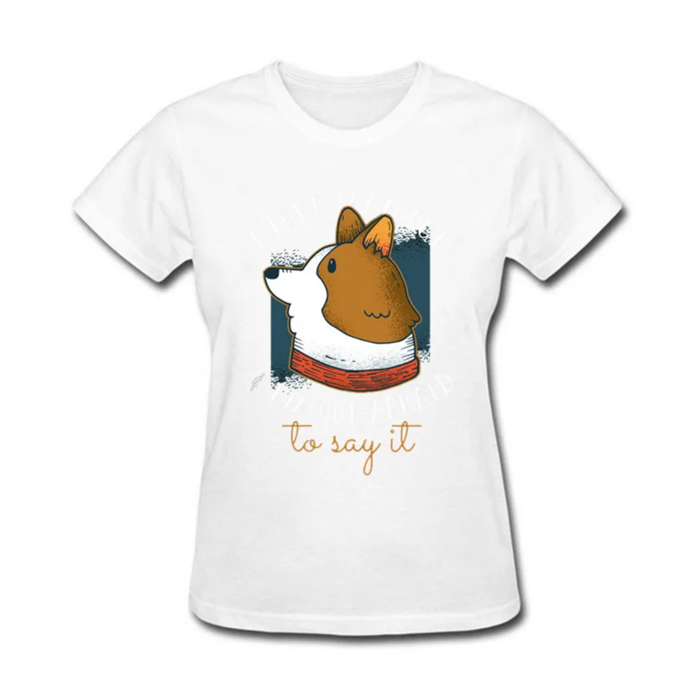2019 летние топы футболки мужские женские I Love My Corgi брендовая одежда с коротким