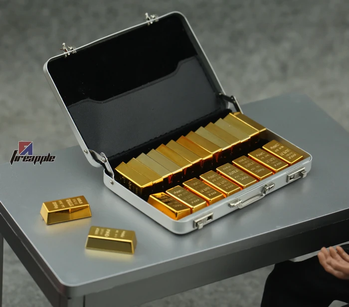 

KNL HOBBY Action Figure 1/6 Soldier Brick Gold Bars BJD 3A FR OB Scene Model 6 Piece Waves