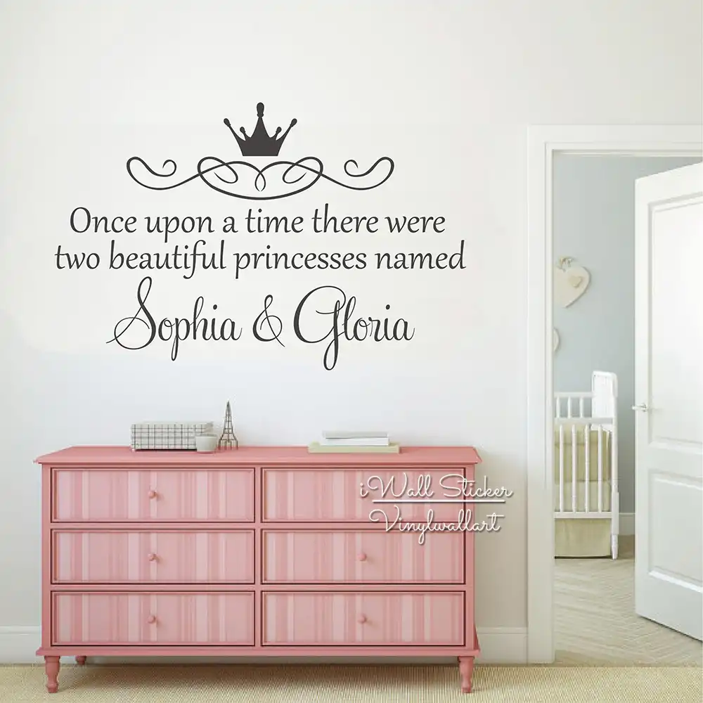 Custom Twins Name Wall Sticker S Art Decal Children Wall Sticker S Name Art Decal