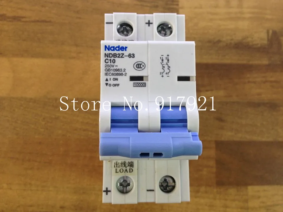 [ZOB] Nader letter NDB2Z 63 C10 2P10A 250VDC to ensure genuine DC