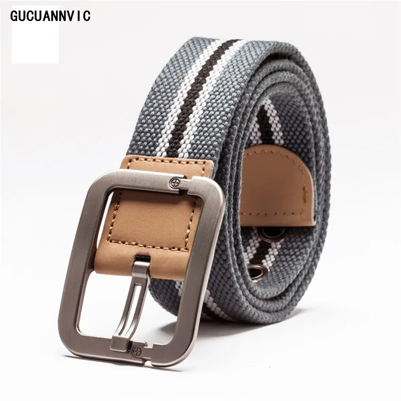 Casual Pants Thick Pin Tactical leather Belt For Men Canvas Waist Belts ...