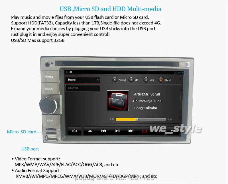 Sale Android 5.1 Quad Core Car Auto Radio Stereo 2Din In Dash Head Unit GPS Navigation Radio Phone Link Bluetooth SWC USB SD WIFI AUX 22