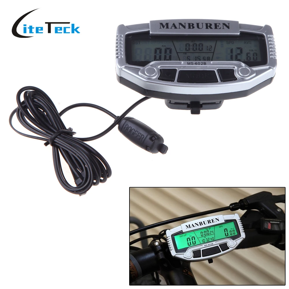 Multifunctional Rainproof Import Sensors LCD Backlit Bicycle Computer