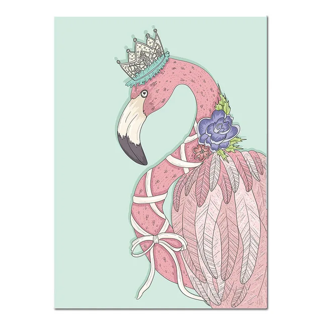 Cartoon-Girl-Unicorn-Flamingo-Poster-and-Print-Wall-Art-Canvas-Painting-Nordic-Style-Nursery-Picture-for.jpg_640x640
