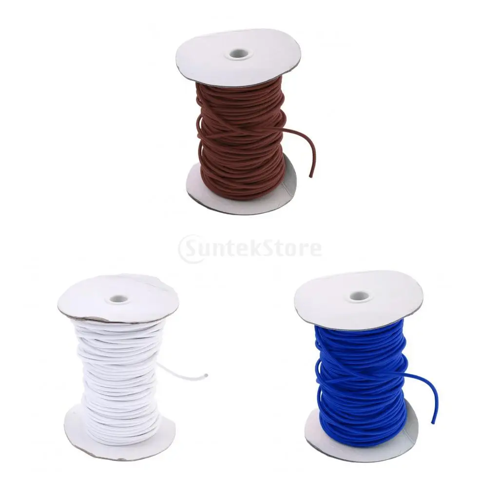  4mm Round Rubber Elastic Bungee Rope Shock Cord Tie Down Boat Trailer Anti-UV 0.5m, 1m, 2m, 300cm, 5m, 10m, 20m, 30m, 50m, 75m