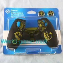 Китайский Дракон шаблон силиконовый чехол+ одна пара джойстика ручки для PS4 контроллер 30 шт./лот