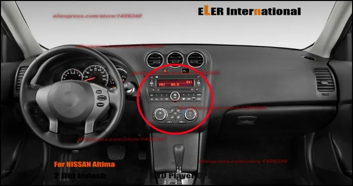 Top Liislee For Nissan Altima 2007~2012 Radio CD DVD Player GPS Nav Navi Map Navigation System Double Din Car Audio Installation Set 2