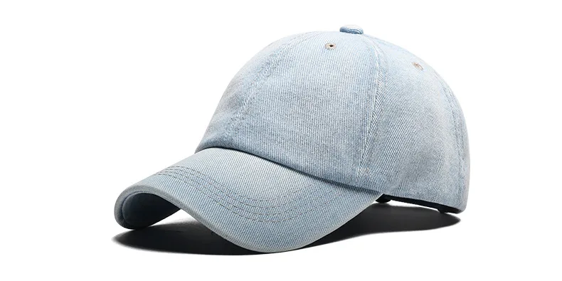 Мытая шляпа бейсболка для джинсовой ткани может быть настроена bone masculino головные уборы для мужчин минимальный заказ 100 шт
