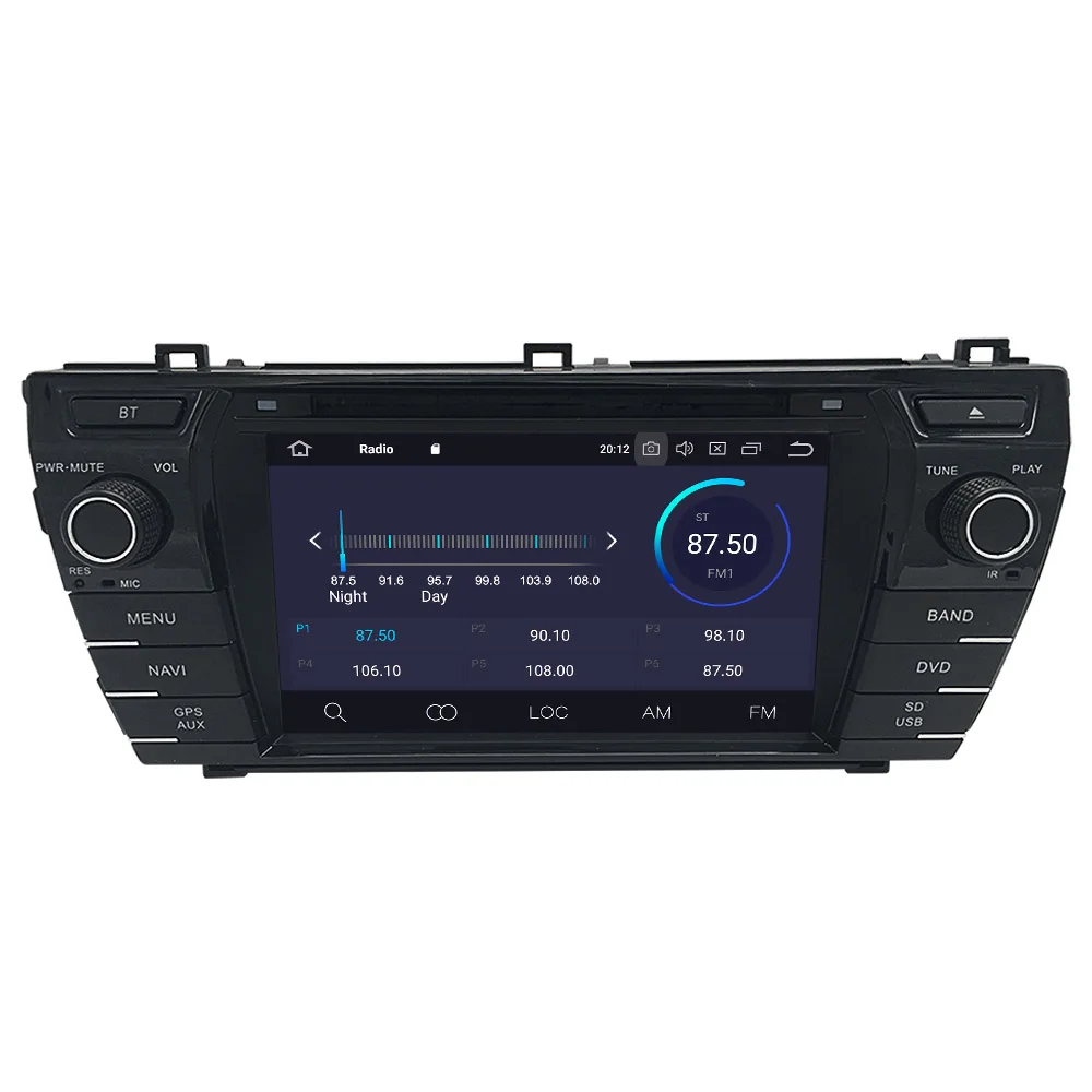 Aotsr Android 9 0 GPS навигация автомобильный DVD плеер для Toyota Corolla 2014 2015 2016 мультимедиа