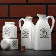 Zakka Küche Zubehör Wohnkultur Keramik Kochen Werkzeuge Weiß Keramik Gewürzglas Flasche Küche Werkzeuge 1 satz
