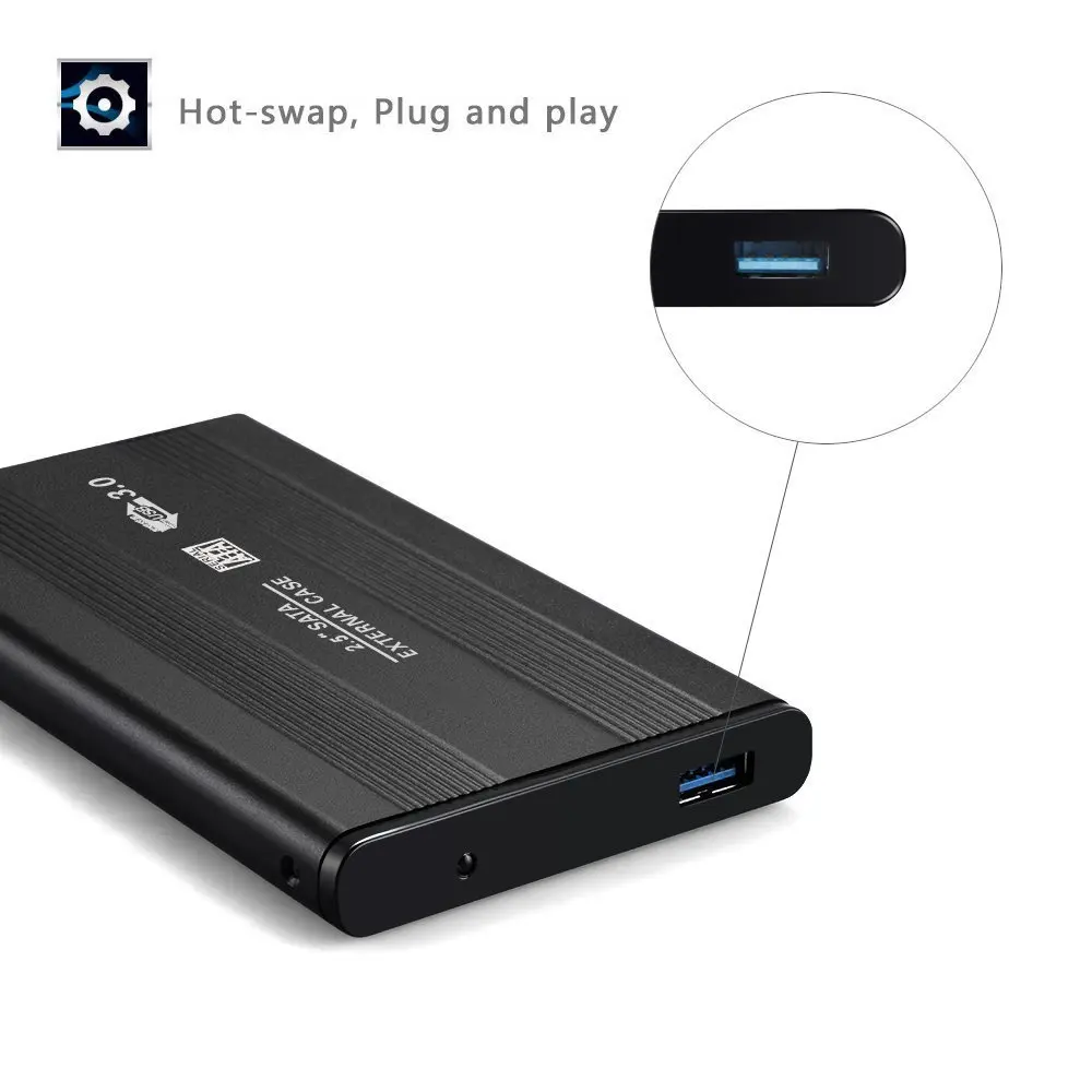 Алюминий 2 5 дюймов SATA III для USB 3 0 Гбит/с внешний корпус жесткого диска жесткий диск