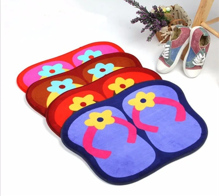 

Flip Flop Floor Mats Bedroom Carpet Door Ground Bath Household Rug Living Room Home Textile Blanket Accessories Supplies