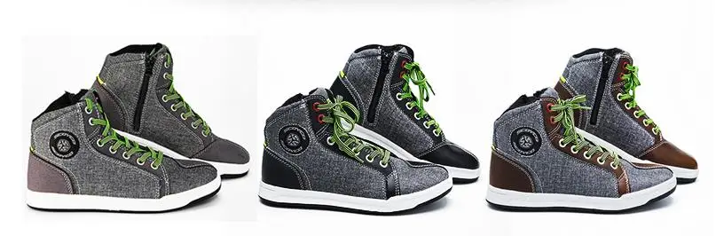 SCOYCO/Мужские ботинки в байкерском стиле; 5 цветов; Повседневная модная обувь; дышащая противоскользящая защитная обувь; Botas De Motociclista; T-016