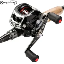 Sougayilang 18BB Baitcasting Fishing Reel Left/Right Hand Casting Fishing Reel Saltwater Bass Baitcast Reels 19LB Super Drag