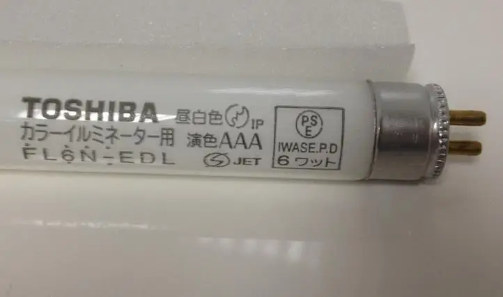 

2pcs,TOSHIBA FL6N-EDL 6W fluorescent lamp tube,FL6NEDL 5250K AAA linear bulb