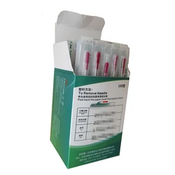 100pcs/ pack Acupuncture Needles edged with guide tube disposable acupuncture needles one pc one tube 100pcs/ pack Acupuncture Needles edged with guide tube disposable acupuncture needles one pc one tube