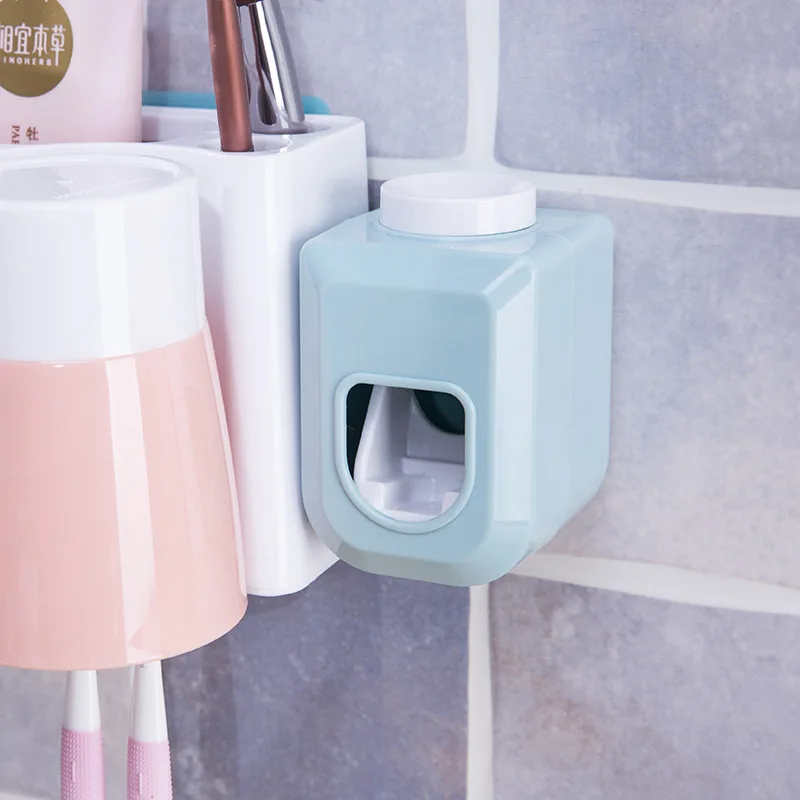1Pc Automatic Toothpaste Dispenser New Hands Free Toothpaste Squeezer Out Adhesive Tape Wall Mount Home Bathroom Accessories