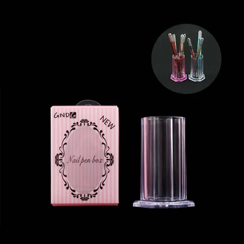 

Nail Art Brush Storage Box Nail Drawing Dotting Pen File Holder Container Dust-resistance Large Capacity Makeup Organizer Case
