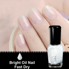 1 pièces professionnel 2 en 1 Top couche de Base Nail Art 8ml clairement protéger la Base brillante huile ongles couche de finition vernis à ongles Transparent(China)