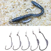 Рыболовный кренк колючей свинец смещение блесна Мягкая приманка штырь снасти Аксессуары Набор