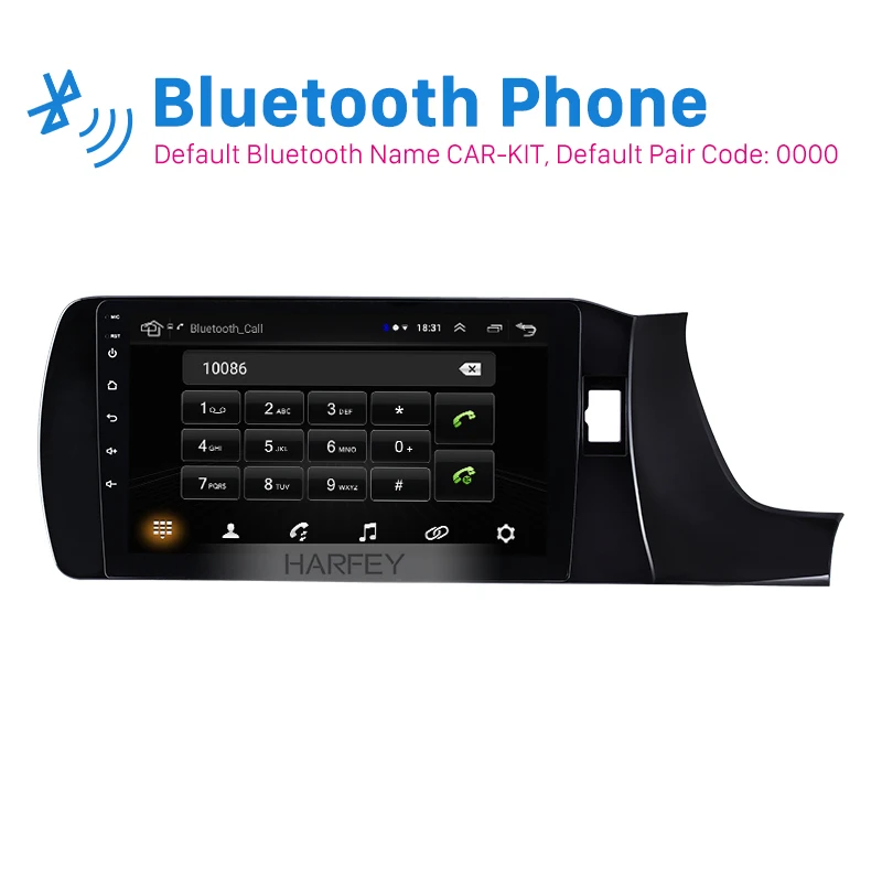 Harfey для HONDA Amaze RHD 2018 2019 Android 8 1 сенсорный экран 9 "Bluetooth GPS стерео AUX WIFI Поддержка DAB +