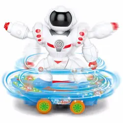 30 см робот скутер Детский Электрический универсальный свет музыка dazzle танец Робот Модель Мальчик Дети Развивающие игрушки