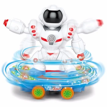 

30CM robot scooter children electric universal light music dazzle dance robot model boy children educational toys