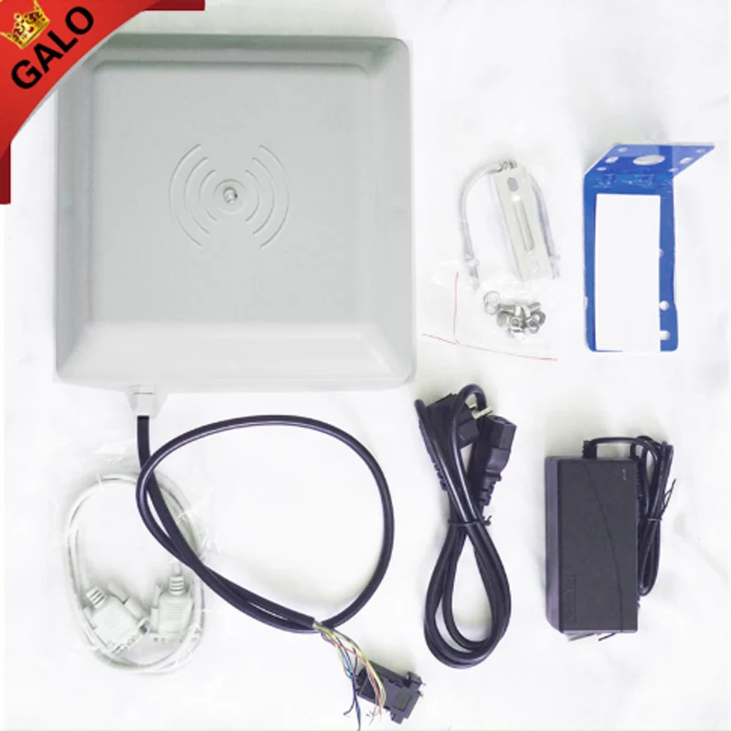 UHF RFID кард ридер 6 м длинный диапазон 8dbi антенна RS232/RS485/Wiegand считывание